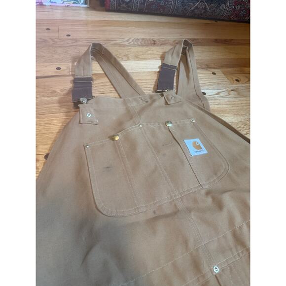 Vintage CARHARTT Duck Bib Overalls 50 x 34 6FB USA - Picture 2 of 10
